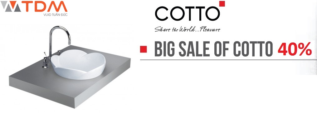 Chậu rửa mặt lavabo Cotto giá rẻ ưu đãi khuyến mãi
